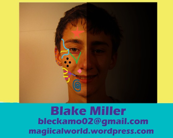 Blake Miller split face